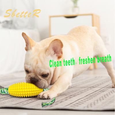 China SPT Viable Teeth Cleaning Cotton Rope Pull Toy Interactive Pet Chew Toy With Rope Toys for sale