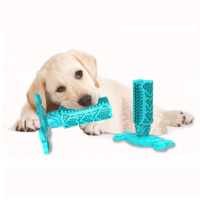 China SPT SPT Dog Chew Toys Durable Eco-Friendly Viable Silicon Dog Toys Interactive Toothbrush Toy for sale