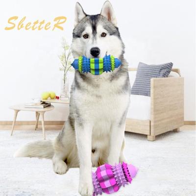 China New Improved Viable SPT Bite Resistant Dog Teeth Cleaning Stick Chew Pet Toothbrush Toy for sale