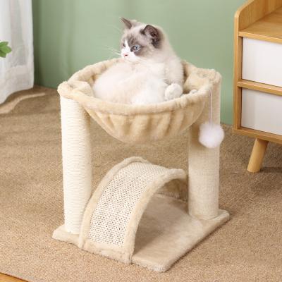 China Wholesale High Quality Viable SPT Gray Cat Scratcher Toy Cat Custom Small Size Dark Tree for sale