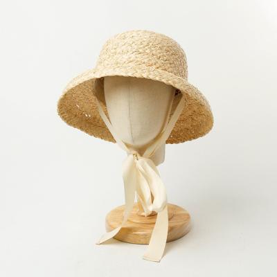 China Wide Character Fashion Kids Beach Hat Summer Vacation Sun Girls Hat Raffia Straw Hat for sale