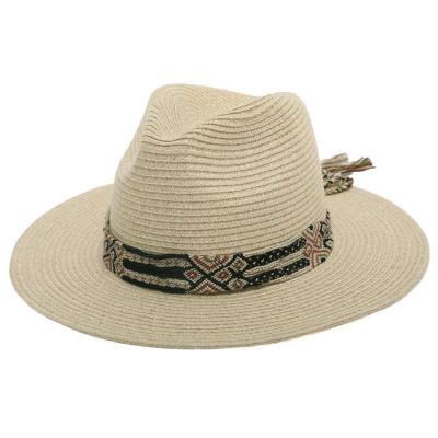 China Eco-Friendly Wholesale High Quality Mens Cowboy Hats Beach Panama Straw Hat for sale