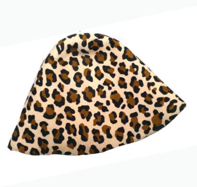 China Character Wool Felt Hat Factory Women Men Leopard Print Wool Felt Fedora Capeline Hat Body Cone for sale