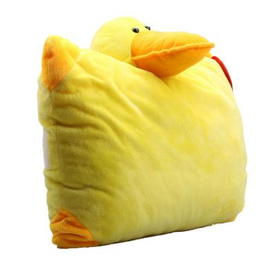 China Small Yellow Anti-Apnea Duck Doll Tile Plush Toy Kids Sleep With Clip Leg Pillow for sale