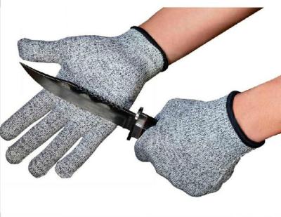 China Comfortable / Safety Workplace Anti Resistance Supply Manufacturer EN388 Cut Gray Palm Coated PU Working Gloves for sale