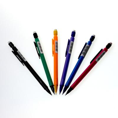 China Writing Custom Plastic automatic mechanical pencil with soft rubber grip for school students for sale