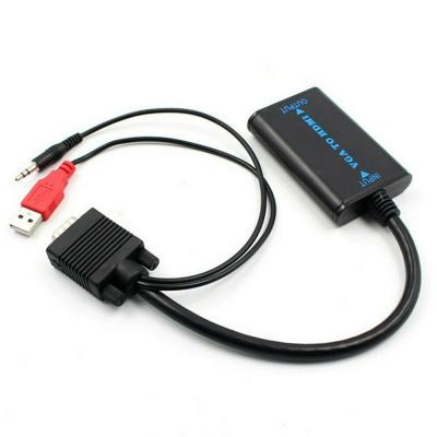 China VGA Male To HDMI Output 1080P HD TV Audio Video Cable Converter Adapter AV HDTV / for sale