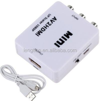 China MINI Compound AV RCA CVBS Video Audio To HDMI Converter 720P/1080P For HD TV VHS / VCR DVD for sale