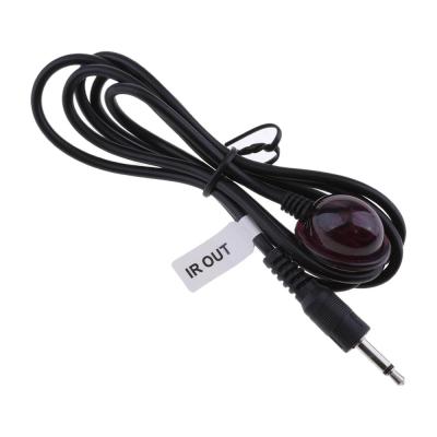 China Out of Wire Camera IR Transmitter Cable 3.5mm IR Blaster Male Infrared Receiver for Satellite DVD TV Blu-ray Set Top Boxes for sale