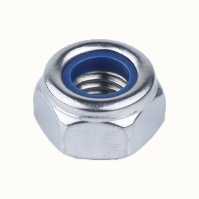 China New Arrival DIN 985 DIN 982 Heavy Industry Nylon Lock Nut Accessories Steel Nylon Insert Nut Loosening Nut for sale