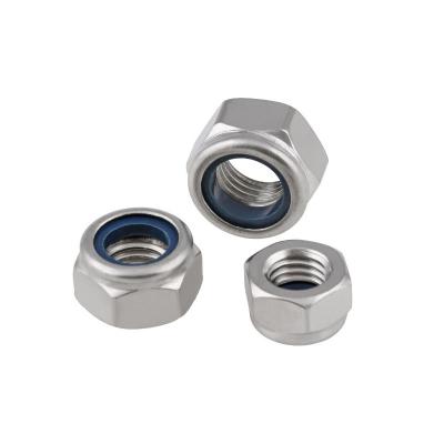 China Hot Selling Heavy Industry Carbon Steel High Quality Hex Stainless Steel Nylon Lock Nuts for sale