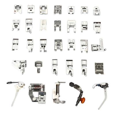 China Garment Machinery Parts 32 Pcs Household Sewing Machine Presser Domestic Feet for sale