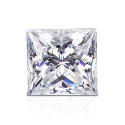 China Jewelry Decorating Lab Created Diamond 1ct 2ct 3ct VVS VS SI Square Shape Princess Cut CVD Lab Created Diamond for sale