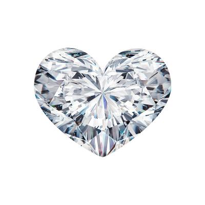 China Jewelry Decoration 1ct 1.5ct 2ct 3ct Loose Radiant Diamonds Lab IGI Diamond Excellent HPHT Heart Shape CVD Lab Grown Diamonds for sale