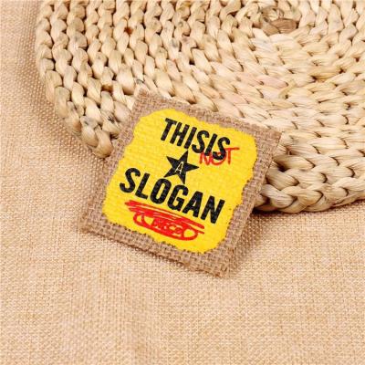 China Viable Manufacturers Produce And Wholesale Customizable Pattern Printed Clothing Labels Fabric Labels for sale