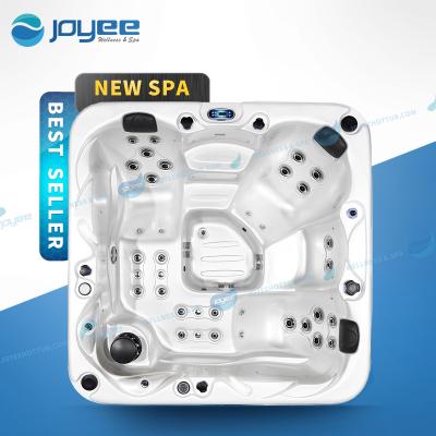 China JOYEE Factory 4 Free People Step Inside Balcony Garden Spa Bath Luxury Outdoor Hot Tub Freestanding Spa High Quality Swimming Pool for sale