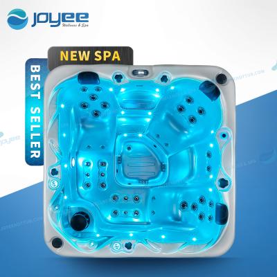 China JOYEE 4 People Balboa Massage Function Helsinki Spa Hot Tub Acrylic Outdoor Lazy Tub Spa Inflatable Hot Tub for sale