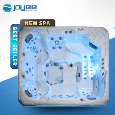 China JOYEE Modern Large Size 7 Person Balboa Spa Tub Garden Hot Tub Whirlpool With US Acrylic for sale