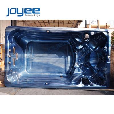 China JOYEE 3-5 Person Bath Spa Pool Spa Bath Massage Spa Tub Balboa System Modern Outdoor Endless Whirlpool Hot Tub for sale