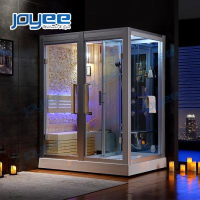 China JOYEE Computer Control Panel Steam White Sauna Cabin Steam Sauna Room Traditional Color Sauna Room Shower Cabin for sale