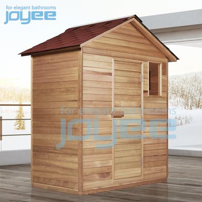 China JOYEE Computer Control Panel Customized Sauna Home 5-8 People Infrared Sauna Traditional Outdoor Room 1-4 People Sauna Room for sale