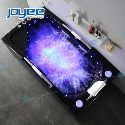 China Black Indoor Bathtub Whirlpool Massage Skirt (Left Skirt) JOYEE High Quality Black Acrylic Home Indoor Bathtub Spa Double Side Bathtub for sale