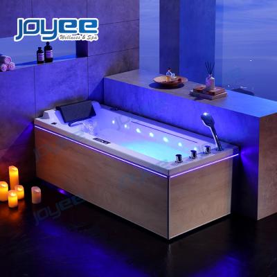 China JOYEE SERC 3 Rectangle Whirlpool Bathtub JOYEE SERC 3 Skirt Wedge Massage Spa Bathtub Small Size Wooden Whirlpool Bathtub for sale