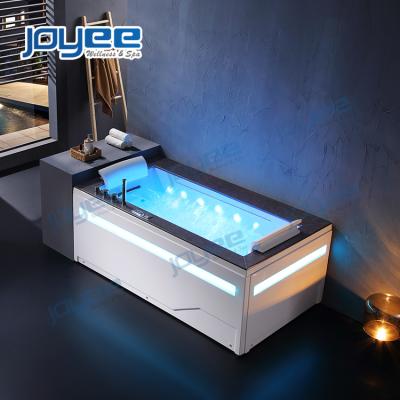 China JOYEE Luxury Double Side Skirt Neck (Left Skirt) Waterfall Lead Ozone 2 Person Whirlpool Bathtub with Artificial Stone Indoor Outdoor Jacuzzi Function Bathtub for sale