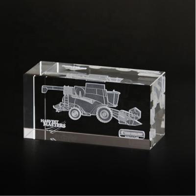 China Global High Quality Custom Crystal 3d Cube Photo Laser 3d Laser Engraved Crystal Glass Ice Cube Crystal Cube For Business Gift for sale