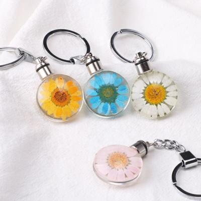 China Lovely Flower Overall Crystal Glass Keychain for Girls, K9 Crystal Keychain for sale