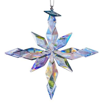 China Angelic Healing Cheap Crystal Glass Global Snowflake Crystal Ornament For Christmas Gifts for sale