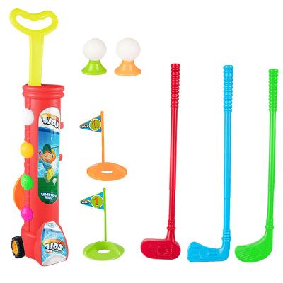 China Detachable and weightable Wholesale Mini Kids Golf Toy Set Golf Set for Kids Kids Plastic Golf Clubs Children Educational Indoor Sport Toys for sale