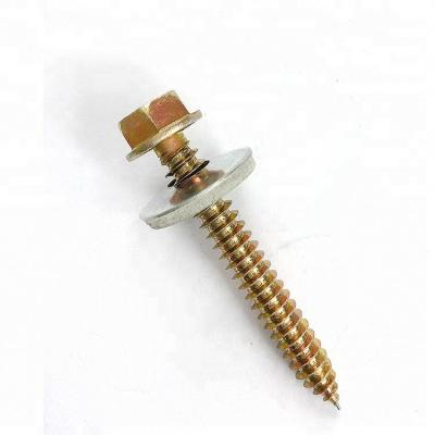 China Yellow Galvanized Pan Low Price Galvanized Tapping Screws for sale