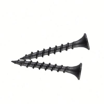 China Pan Cheap Price Custom Black Phosphated Flat Head Roofing Screw Drywall Screw for sale