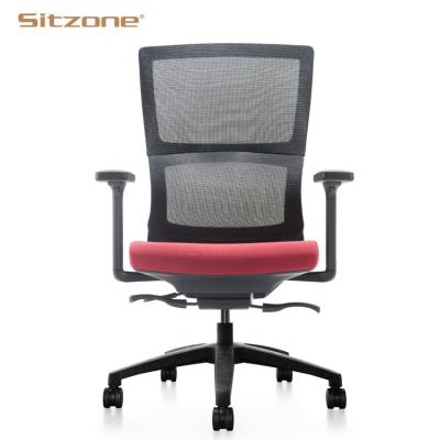 China (Size) Good Price Mesh Fabric Office Chair Adjustable Computer Desk Chair With Office Furniture for sale