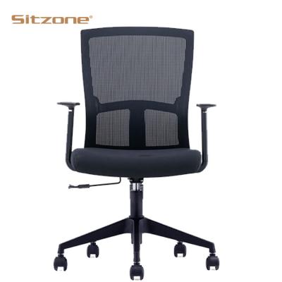 China (Size)High Quality Adjustable Mesh Office Chair Mid Back Swivel Fully Adjustable Computer Desk Chair With Wheels for sale