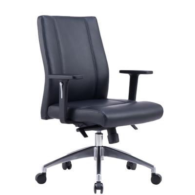 China Modern Design Adjustable Ergonomic Home Medium Back (Height) Manager PU Leather Office Computer Chair for sale