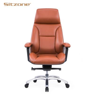 China Hot Selling Best Adjustable Office Chair Expensive (Height) Chair For Office Desk Leather Chair High End Executive Seating for sale