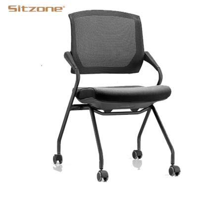 China 2021 Sitzone Good Quality Plastic Training Chair Foldable Tablet for sale