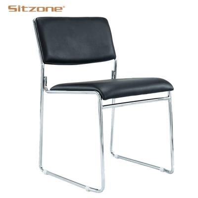 China High Quality Foldable Office Chair Stackable Training Chair For Conference Room for sale