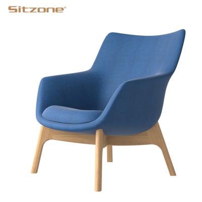 China Modern Design Wooden Leisure Chair Set Individualized Design Modular Relaxing Chair For Workstation for sale