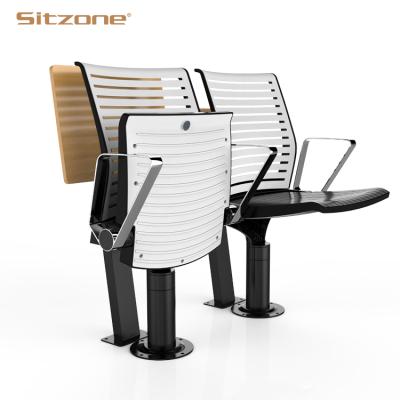 China 2020 Modern Comfortable Conference Hall Seat Auditorium Cinema Theater Chairs With Table for sale