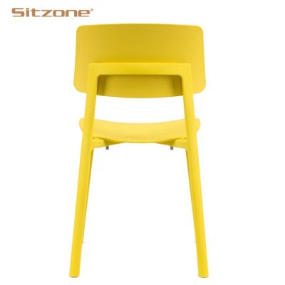 China Modern design Mesh Chair Dinning Room high quality home furniture plastic pp stackable seat stacking cafe plastic chair for sale