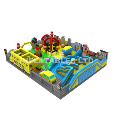 China New Design Lead Free Indoor Commercial Inflatable Playground On Sale for sale