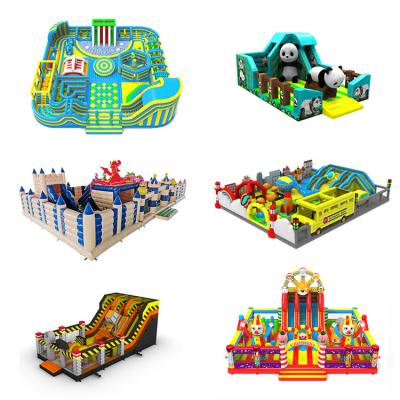 China custom made lead free large outdoor inflatable amusement park for sale for sale