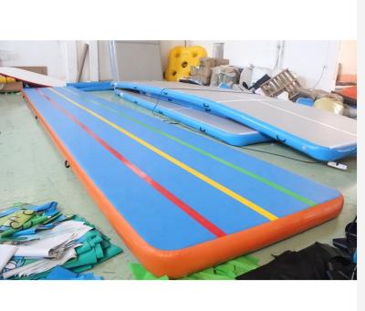 China DWF High Quality Customized Commercial Inflatable Yoga Mat For Gym Sports for sale