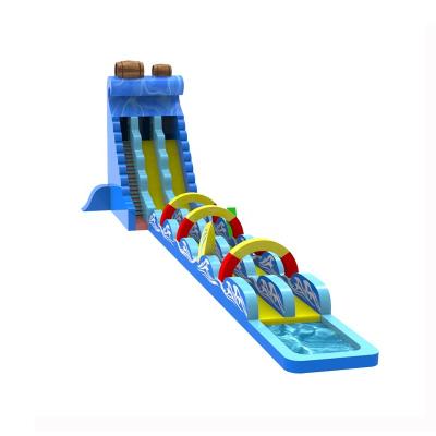 China Lead free cheap adult size commercial inflatable water slide with pool for sale for sale