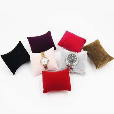 China Display 5pcs Velvet Bracelet Watch Pillow Small Multicolor Jewelry Holder Cushion Organizer Pillow Display Props for sale