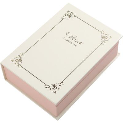 China Morden Fashion Creative Ring Necklace Jewelry Book Pu Leather Storage Box Wholesale Luxury Gift Box for sale