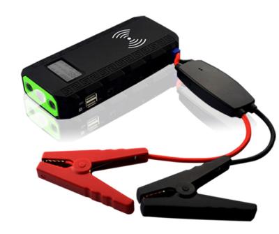 China multi function auto jump starter power bank with wireless charge for sale